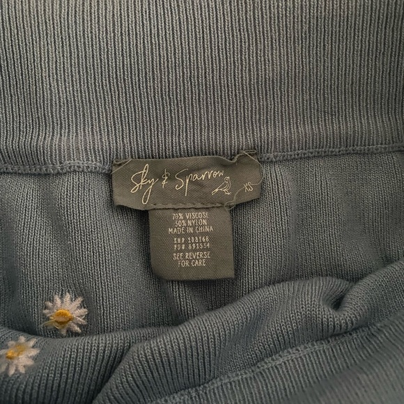 Embroidered Sweater Skirt - Picture 3 of 3